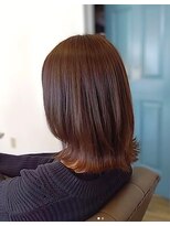 ヘアアトリエ ナイン(hair atelier nine)&nbsp;イメチェン/ホワイトブロンド/外ハネボブ/ワイドバング/福島市