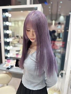 リー 梅田(Lee) Ryosuke/ブリーチ2~3回/ラベンダー/ハイトーン/パープル