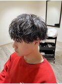 ゆるめ波巻きパーマ