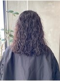 くるくるパーマ　スパイラルパーマ　強めパーマ　パーマロング