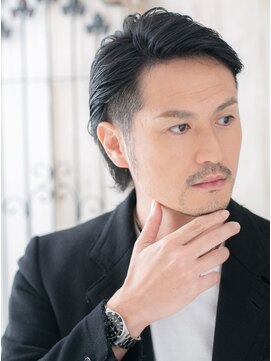 モッズヘアメン 札幌月寒店(mod's hair men) いかつめワイルド大人ブラックフェードカットp札幌月寒