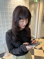 ラパンセヴェール(LA PENSEE VERT)&nbsp;パープルカラー、レイヤーカット、顔周りレイヤー