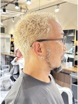 フリークバーバーショップ 河原町三条店(FREAK BARBER SHOP) イージードリルスパイキーショートブリーチパーマ河原町三条