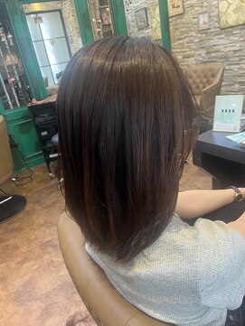 ヘアーラウンジ アンフィ 井土ヶ谷(Hair Lounge Anphi) 縮毛矯正Before after
