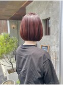 レッドブラウンボブ