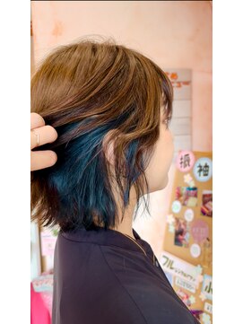 ジール(zeal) くびれヘア/アプリコットオレンジ/夏のヘアアレンジ/