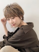 ジエクトアイロ 江坂駅前 似合わせショートボブ/フェザーショート/細めハイライト