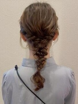 エルメ なんばマルイ(HELME) #メッシュ　#編み込みヘアアレンジ