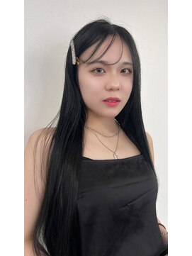 ボタン ハカタ(VOTAN hakata) 【NAO】ブルーブラック/黒髪ロング/韓国ヘア