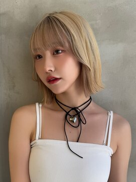 ロンド ストラーダ 心斎橋(Lond strada) レイヤーボブ×ハイトーン[心斎橋/髪質改善]