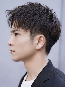 フィフス 神南(fifth) 渋谷アップバングスパイキーショート短髪ツーブロックフェード◆