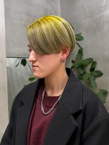 テトヘアー(teto hair)&nbsp;刈り上げ女子　ローライト　イエローカラー　ルーツカラー