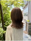 透明感グレージュレイヤー