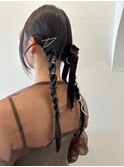 タイトツイン/お呼ばれヘア