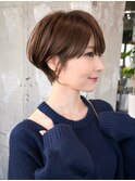 ショートヘア/分け目なし/イメチェン/30代40代50代60代/表参道