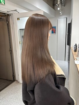 ペレ 原宿(PELE) ダークパープルナチュラルショート夏のヘアアレンジ原宿