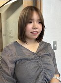 ブリーチ1回でつくるオリーブベージュ＊
