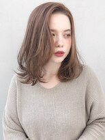 ルティア(Lutia)&nbsp;流しバング ミルクティーベージュ！