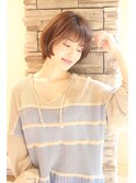 大人可愛いひし形ニュアンスショート 20代30代40代