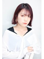 デヴェロペ(Devellope.)&nbsp;【Devellope.】 ボブスタイル　シースルーバング　ピンクカラー