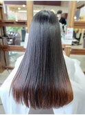 大人美髪☆ツヤロング アッシュブラウン