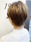 《knit銀座》大人可愛い20代30代40代ショートボブ丸み前下がり