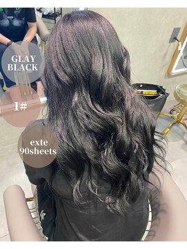 ハンナ 札幌(HANNAH) #プルシールエクステ#ブルーブラック