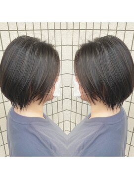 スタジオ アルファプラス 日暮里店(studio α+) 30代40代50代◎大人ナチュラルショートボブ　日暮里