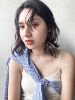 アイティーバイアルバム 下北沢店(IT by ALBUM)&nbsp;動きのあるスタイル_斜めバンググレージュカラー_39301