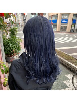 ボアップ(boappu) #ブルーカラー#ケアブリーチ#髪質改善トリートメント