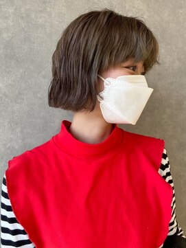 オブジェ シエル(obje't ciel) 【obje't ciel】ウェーブボブ×MIXアッシュカラー【山口紗季】