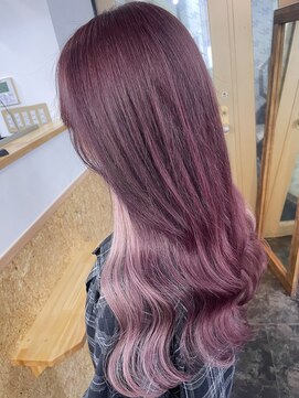 アンク クロス 吉祥寺店 韓国風　イヤリングカラー　pink×pink