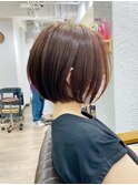 30代40代50代・大人ショートボブ・白髪ぼかし・小顔カット
