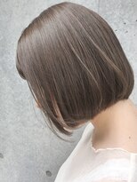 ムーク 海老名(MUUK) 大人ボブ/切りっぱなしボブ/ブリーチカラー/透明感カラー/海老名