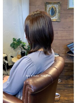 ソラティオ(SOLA'tio) ミディアムレイヤーウルフ