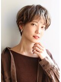 ショートボブ/ニュアンスパーマ/マッシュショート