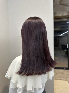 ベンジー 蔵前ii店(benji) 切りっぱなしロブ/ディープラベンダー/新御徒町/蔵前/田原町