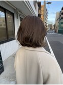 ラフボブ・ベージュブラウン