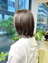 エト 梅田(eto)&nbsp;外ハネボブ/ぱつっと/ブラウンベージュ☆