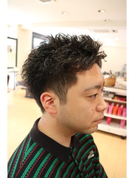 カズ 中津店(KAZU) メンズヘア ベリーショート 無造作スパイキーショート 茨木市