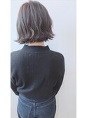 ゆるふわボブ×カーキグレージュ