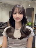 横顔美人/顔まわり/似合わせ/韓国/前髪カット/谷町四丁目