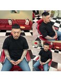-80's American barber shop-