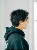 黒髪ボブルフネビージュ小顔ワンレンスペインカール