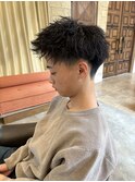 【VoasorteORIENTAL】メンズショート縦落ちツイスト