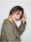 カーキグレージュ大人可愛いボブ[大宮駅/ショート/ハイライト]