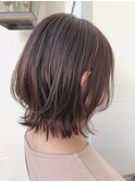 レイヤーボブ　×　シナモンベージュ
