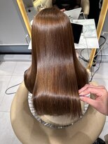 ロンドルピナス 小倉(Lond Lupinus) ミディアムヘア暗めカラー/デザインカラー/フェイスフレーミング