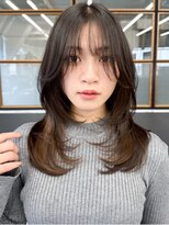ソア 渋谷(soar)&nbsp;韓国風レイヤーカット◎秋色暖色カラーくびれヘア小顔20代
