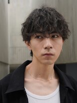 フィフス 原宿(fifth)&nbsp;原宿シャドウパーマメンズカット刈り上げラウンドマッシュ30代